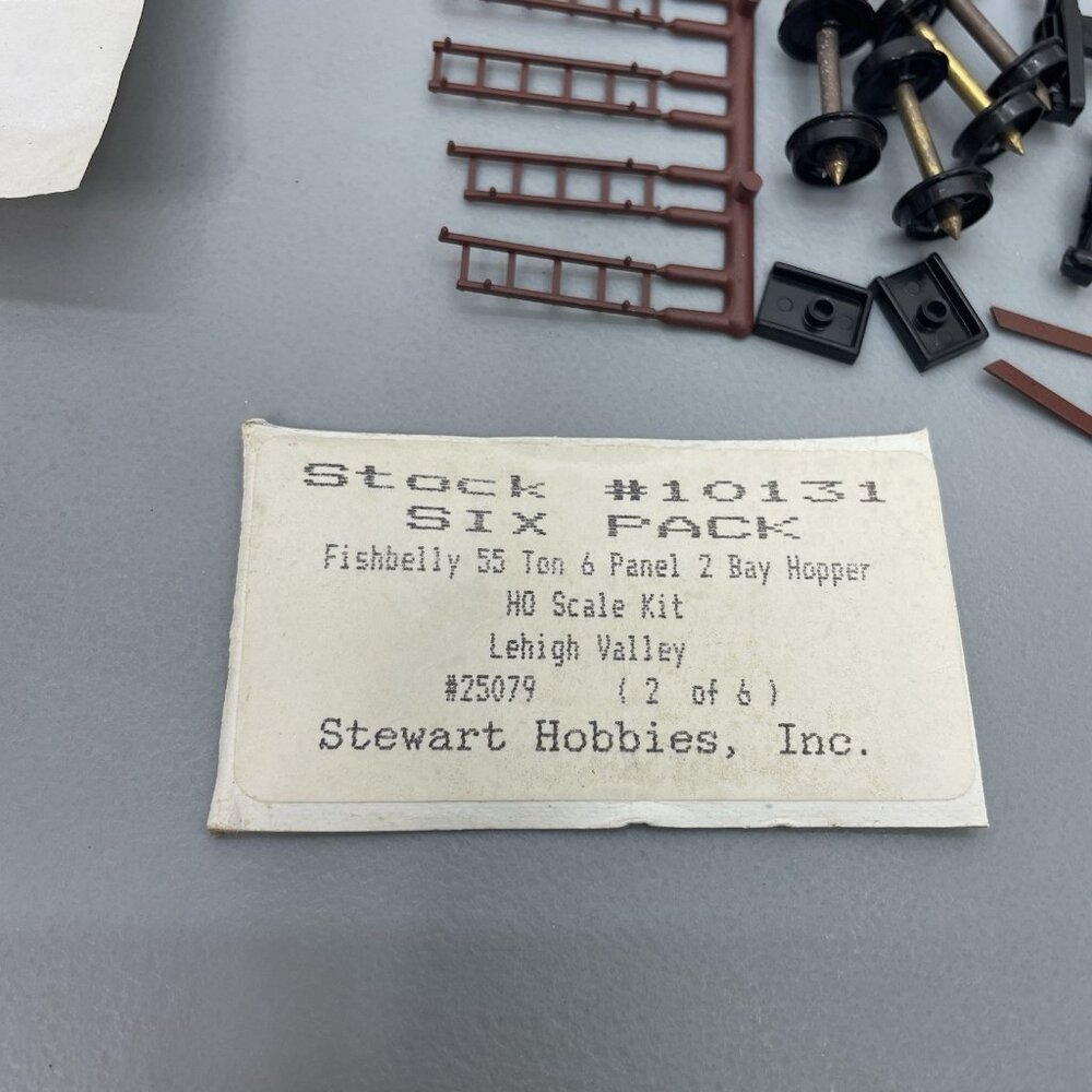 Stewart HO Lehigh Valley 25079 Fishbelly 55 Ton 6 Panel 2 Bay Hopper Train Car - Picture 3 of 12